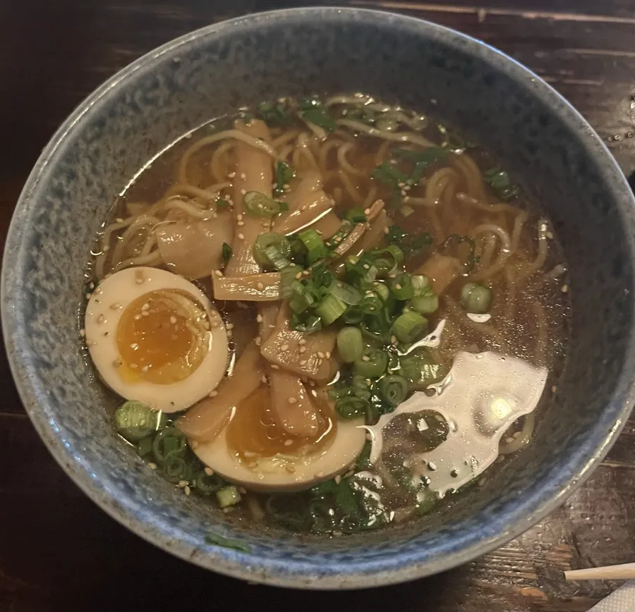 Shoyu ramen with soft egg